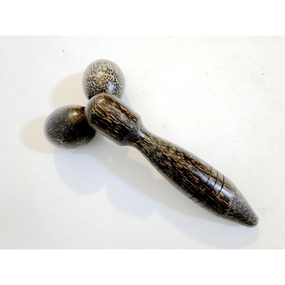 泰國進口原木手工製作肌肉舒壓滾輪6723-細節圖2