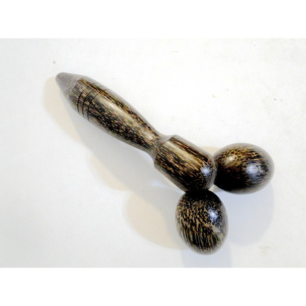 泰國進口原木手工製作肌肉舒壓滾輪6723-細節圖3