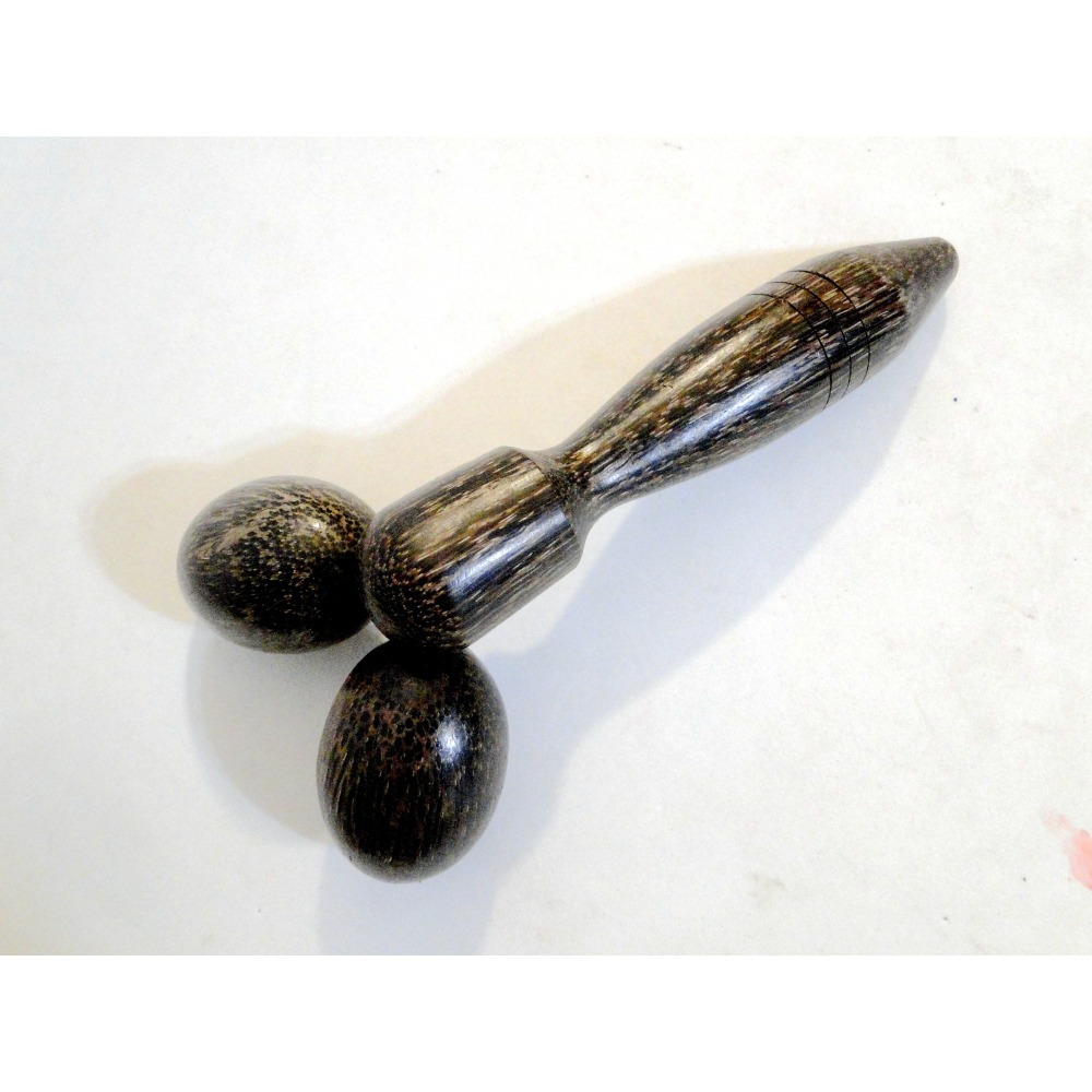 泰國進口原木手工製作肌肉舒壓滾輪6723-細節圖4