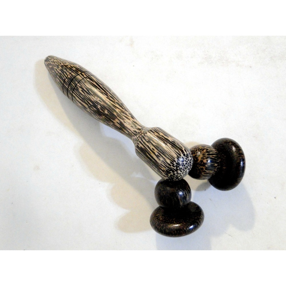 泰國進口原木手工製作肌肉舒壓滾輪6723-細節圖9