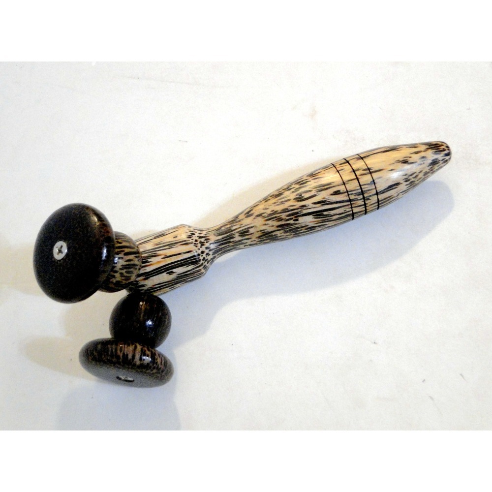 泰國進口原木手工製作肌肉舒壓滾輪6723-細節圖10