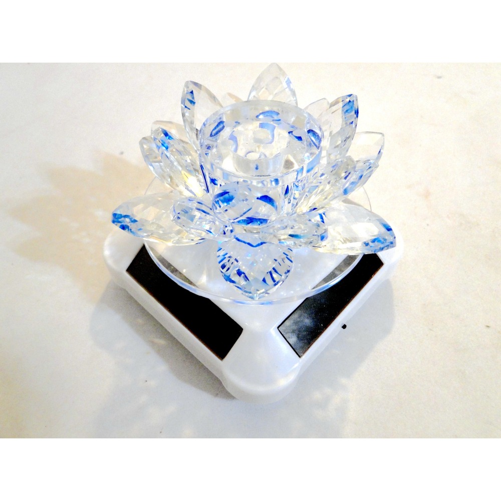 太陽能旋轉水晶蓮花擴香6758-細節圖3