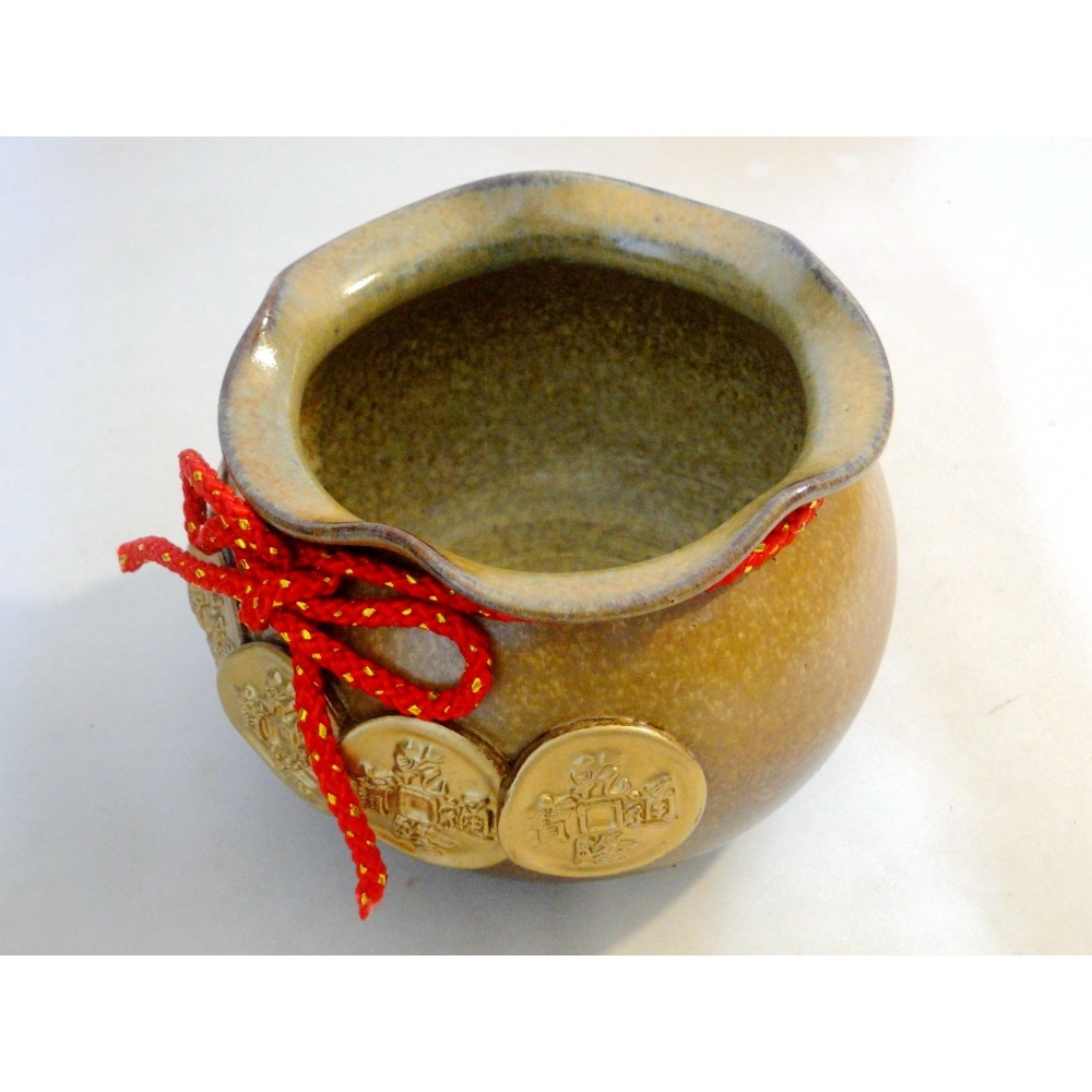 多用途五通寶銅錢聚寶盆6833-細節圖6