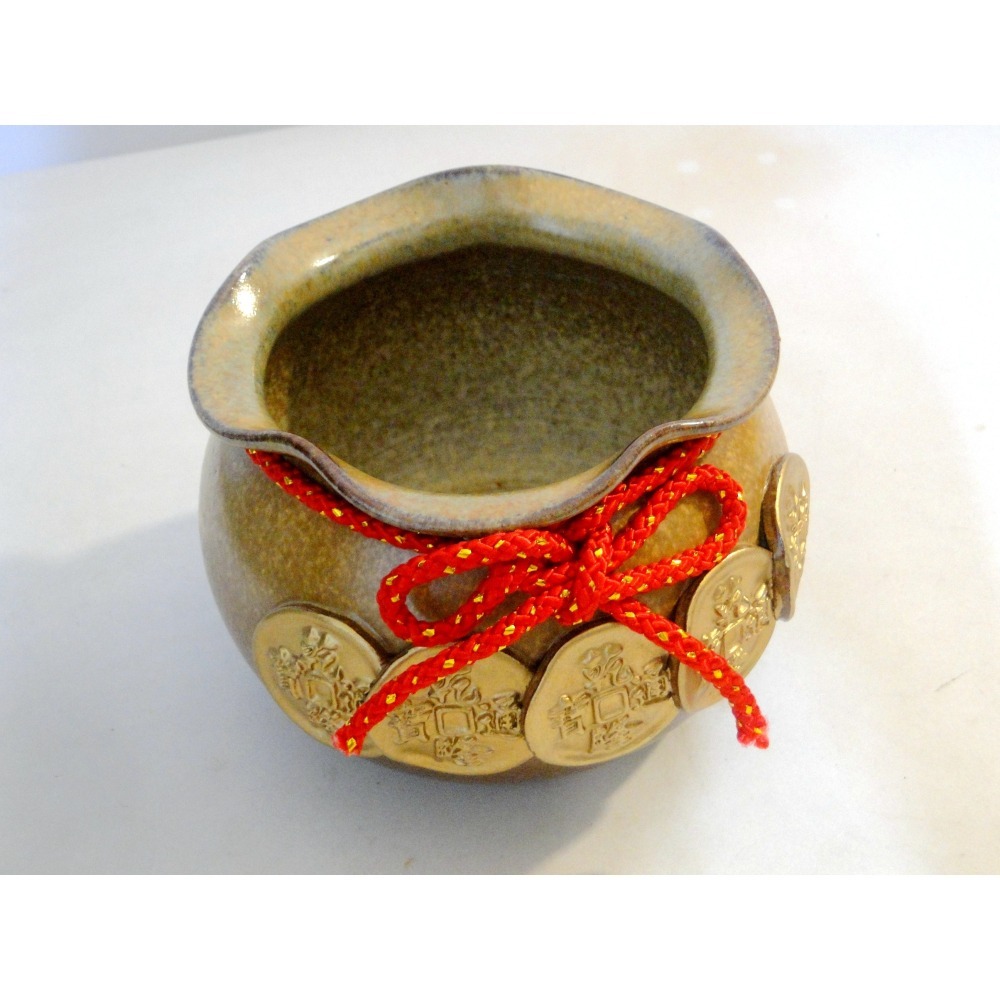 多用途五通寶銅錢聚寶盆6833-細節圖9