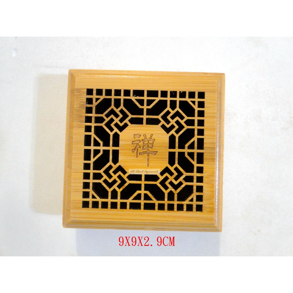 3D雷射楠竹方型盤香爐禪6798-細節圖6