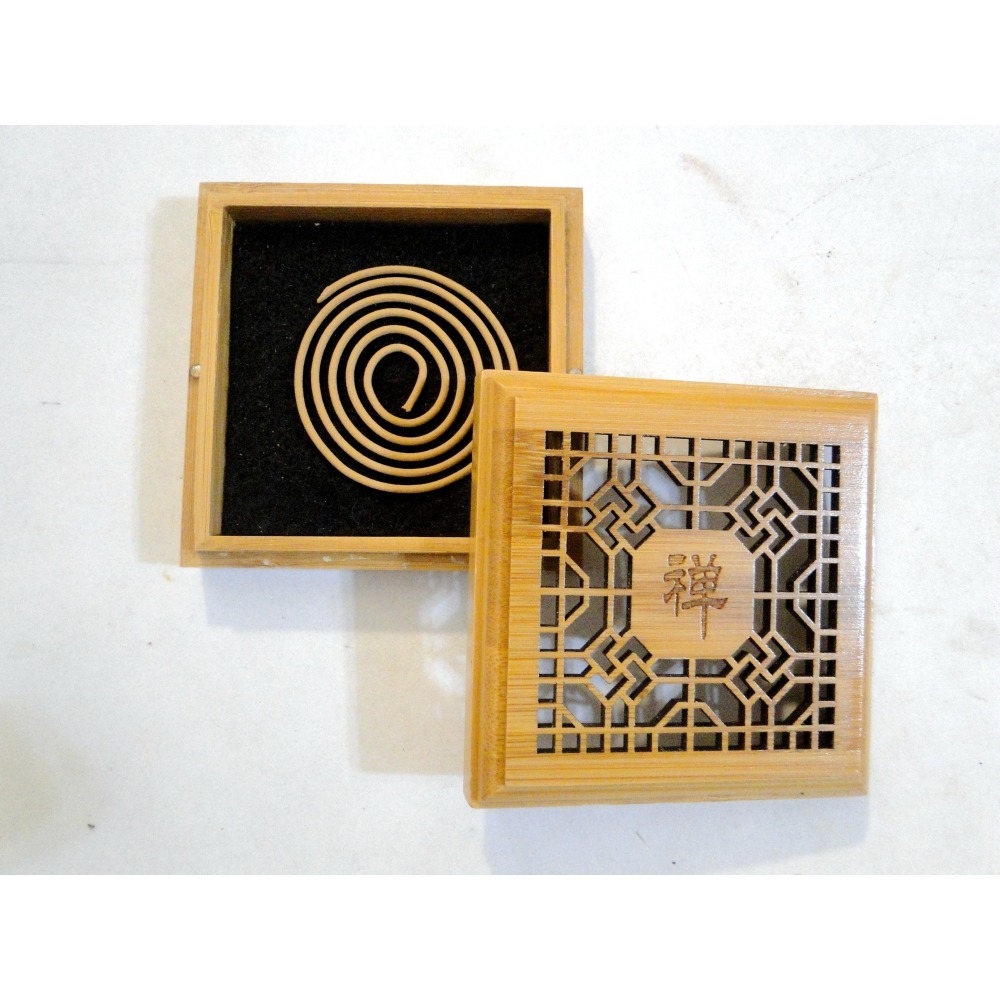 3D雷射楠竹方型盤香爐禪6798-細節圖8