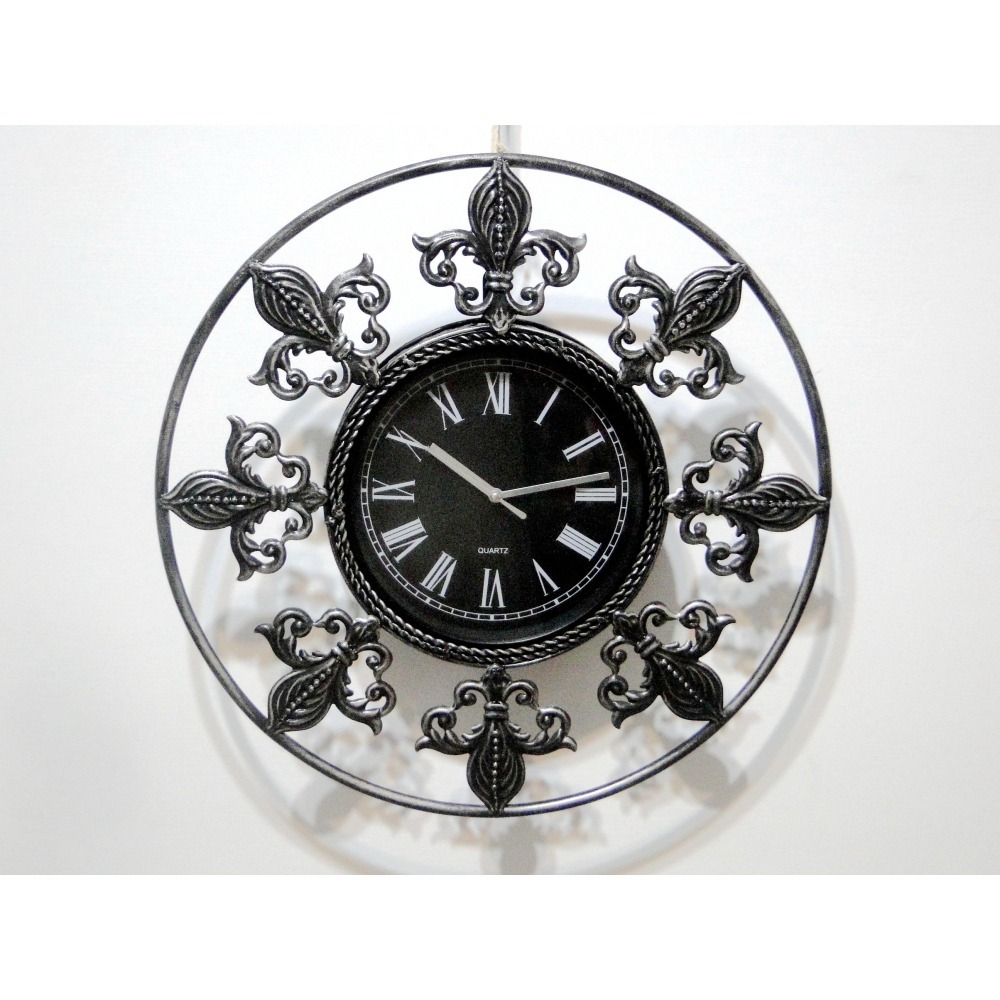 圓形鐵藝石英壁掛鐘6843-細節圖5