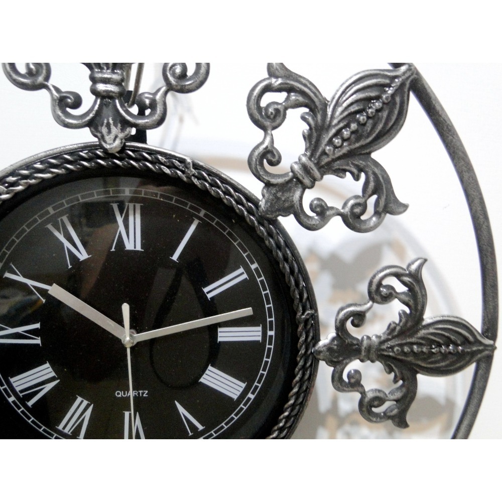 圓形鐵藝石英壁掛鐘6843-細節圖8