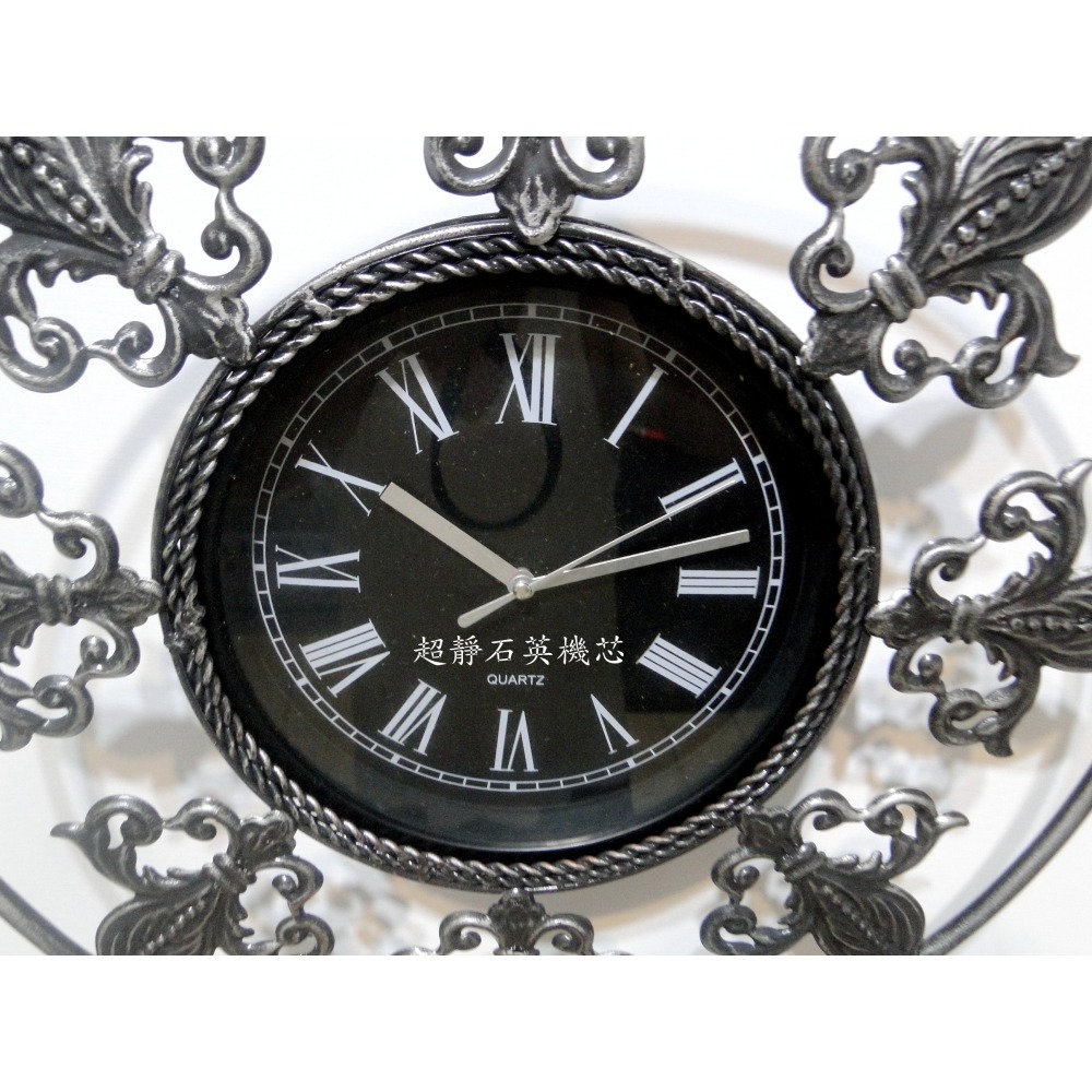 圓形鐵藝石英壁掛鐘6843-細節圖10