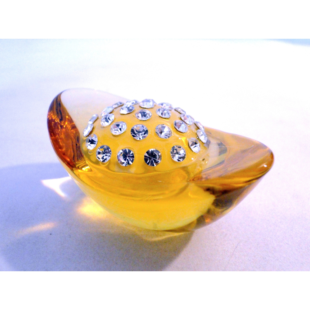 黃水晶鑲鑽元寶擺飾6908-細節圖6