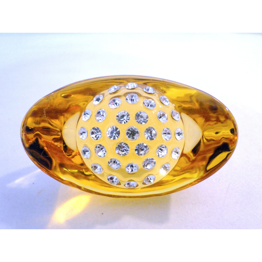 黃水晶鑲鑽元寶擺飾6908-細節圖7