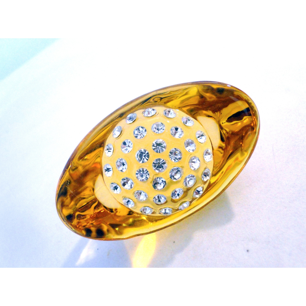黃水晶鑲鑽元寶擺飾6908-細節圖8