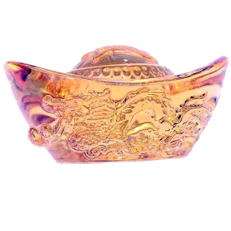 黃水晶龍紋招財進寶吉祥擺飾6912-細節圖3