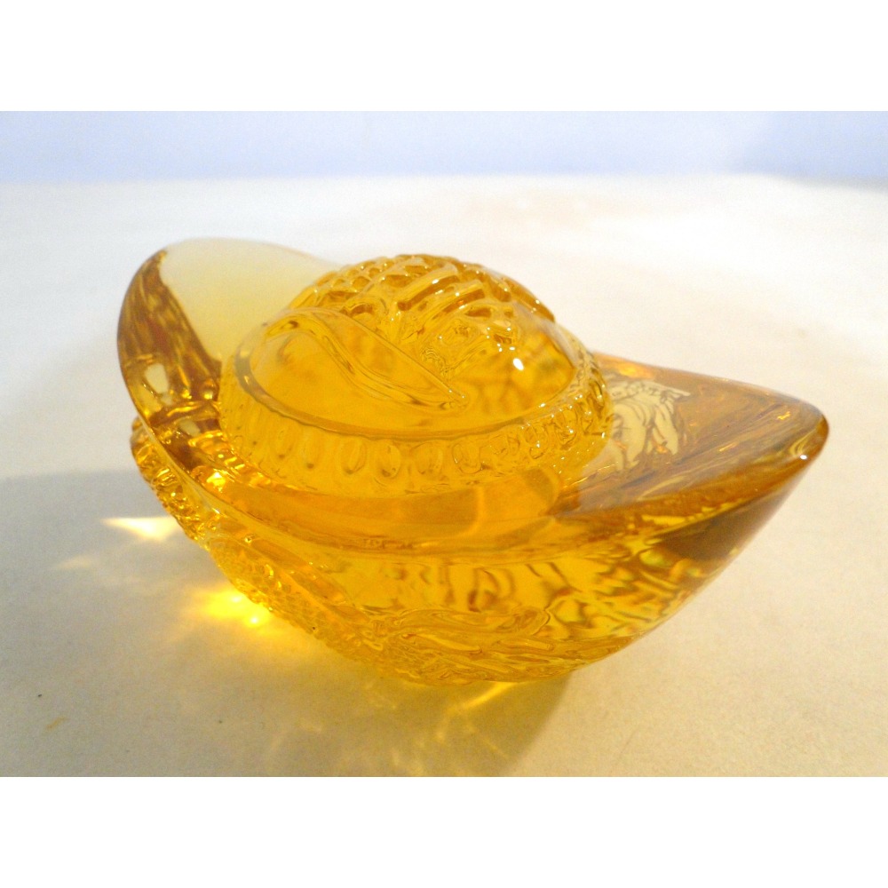 黃水晶龍紋招財進寶吉祥擺飾6912-細節圖4