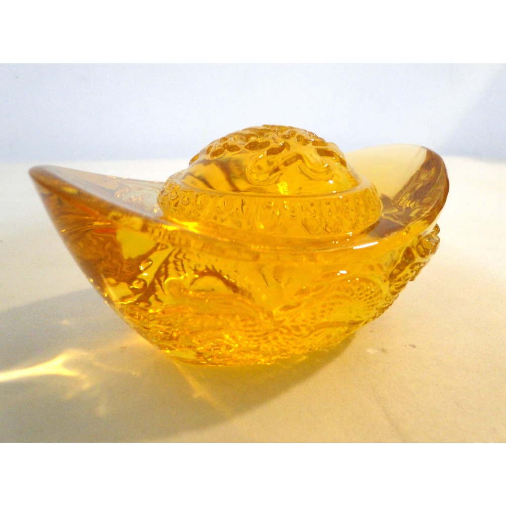 黃水晶龍紋招財進寶吉祥擺飾6912-細節圖7