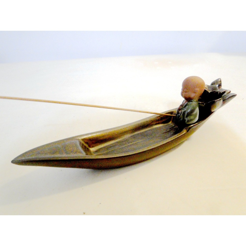 渡河祈福小和尚線香塔香2用爐6932-細節圖5