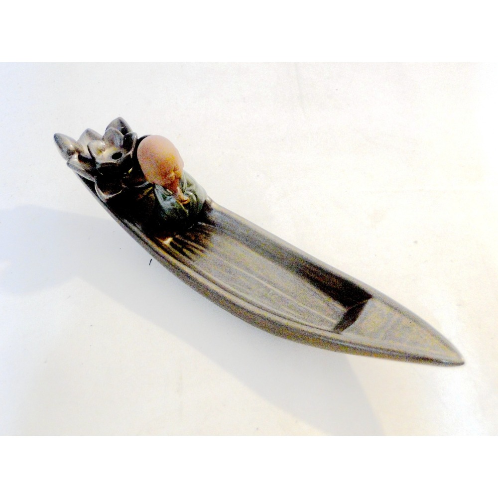 渡河祈福小和尚線香塔香2用爐6932-細節圖8