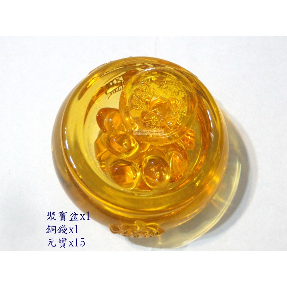 迷你可愛形黃水晶招財進寶聚寶盆6965（原價199元）-細節圖3