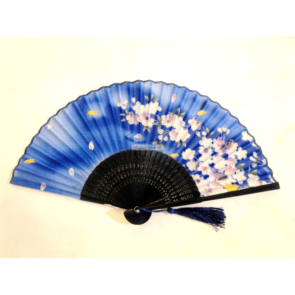 絹絲手工彩印100%沉香精油摺扇6980-細節圖5