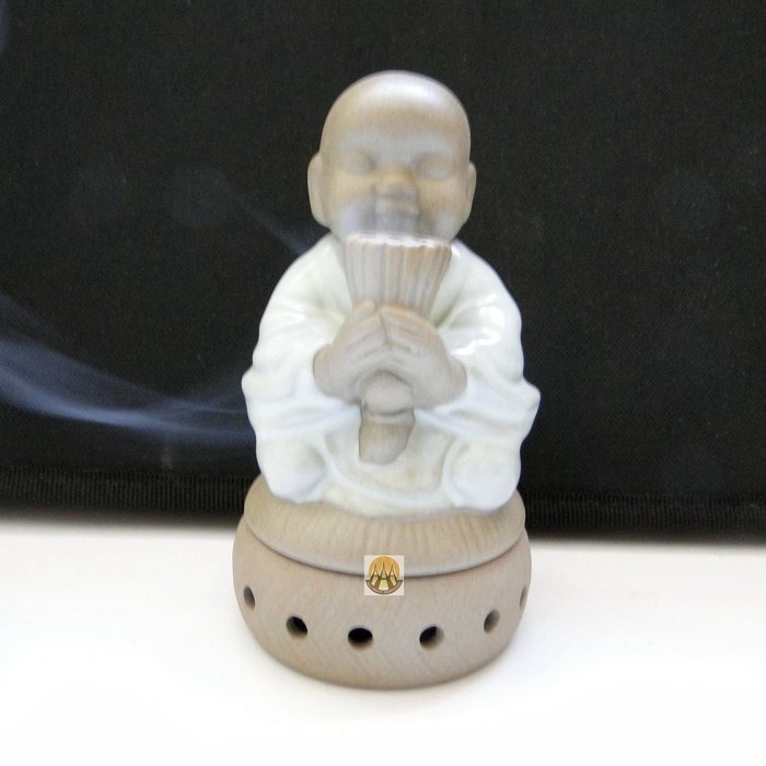 持香小沙彌多用途陶瓷香爐7088-細節圖9