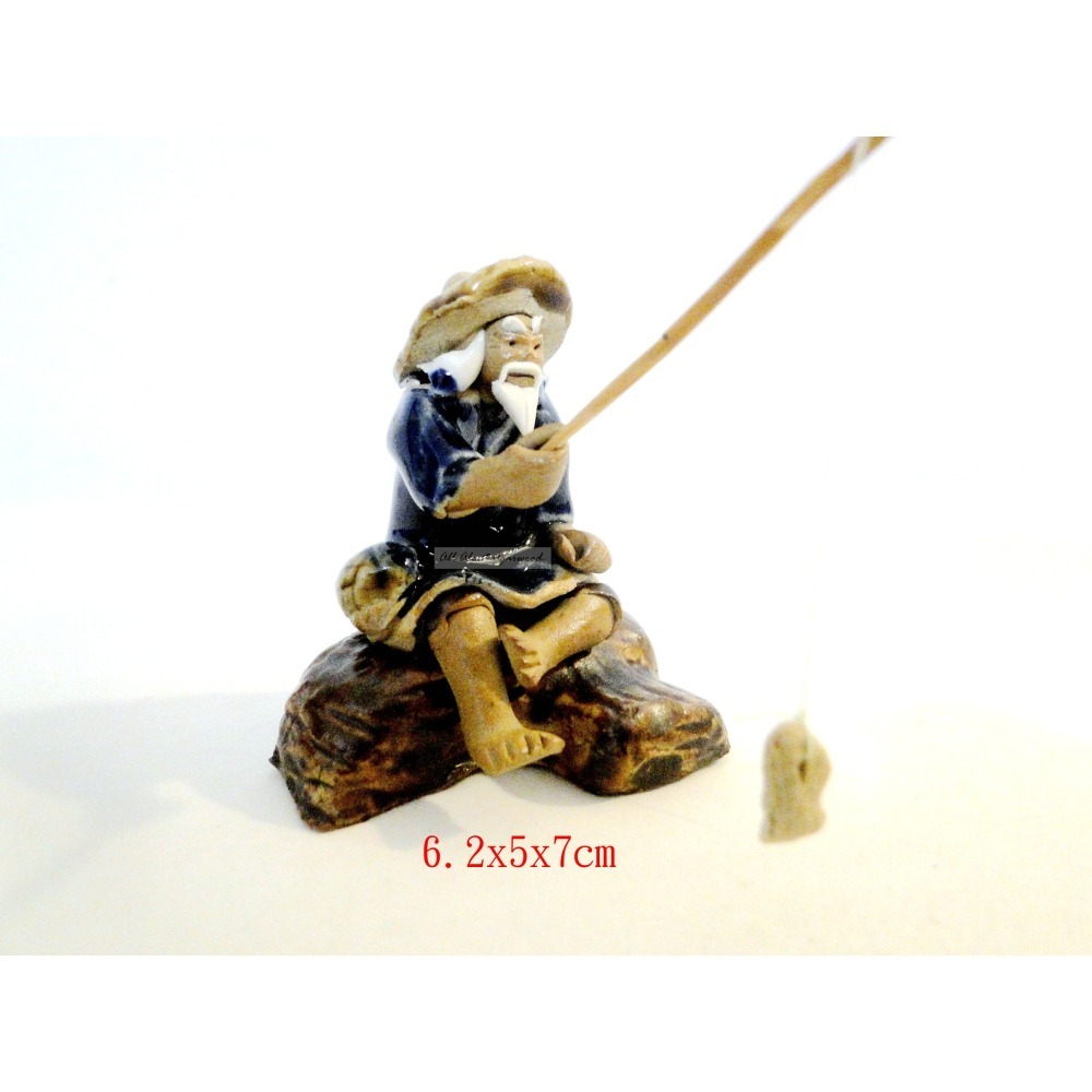 仙翁釣魚悠閒自在自得其樂7095-細節圖2