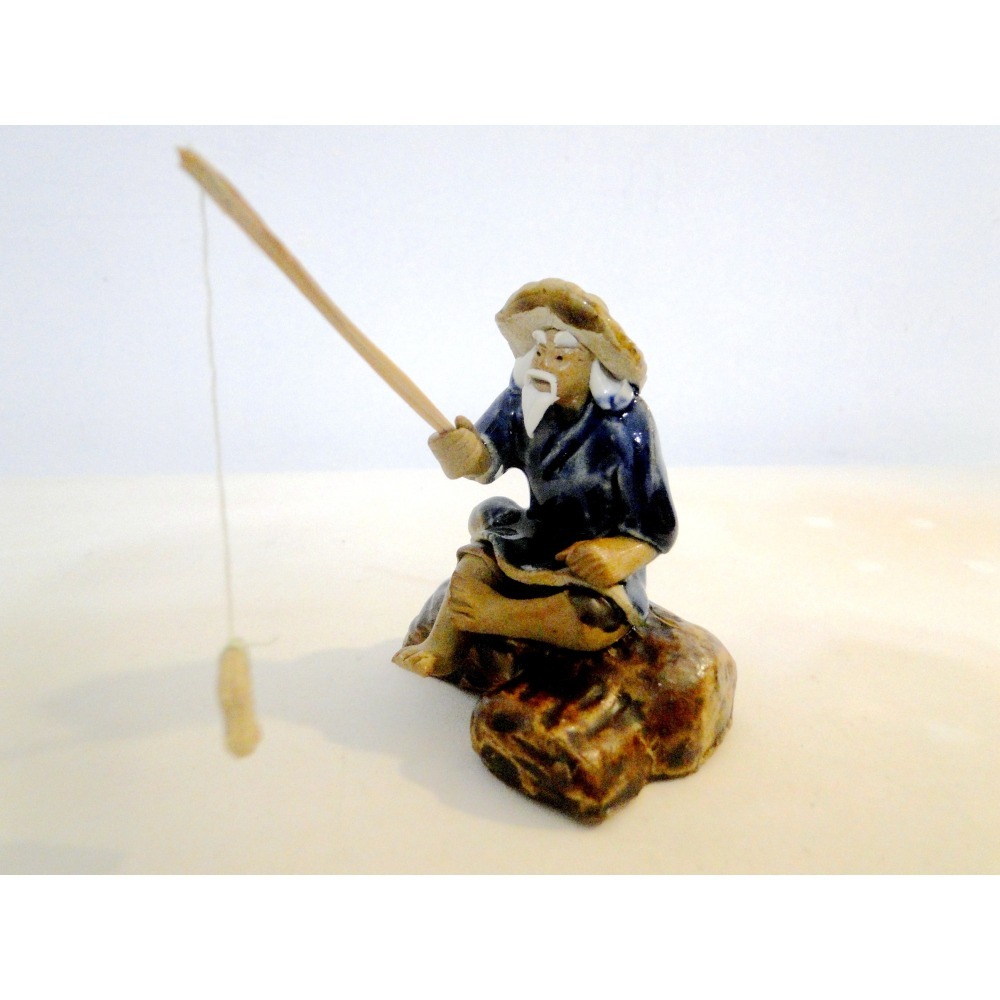 仙翁釣魚悠閒自在自得其樂7095-細節圖9