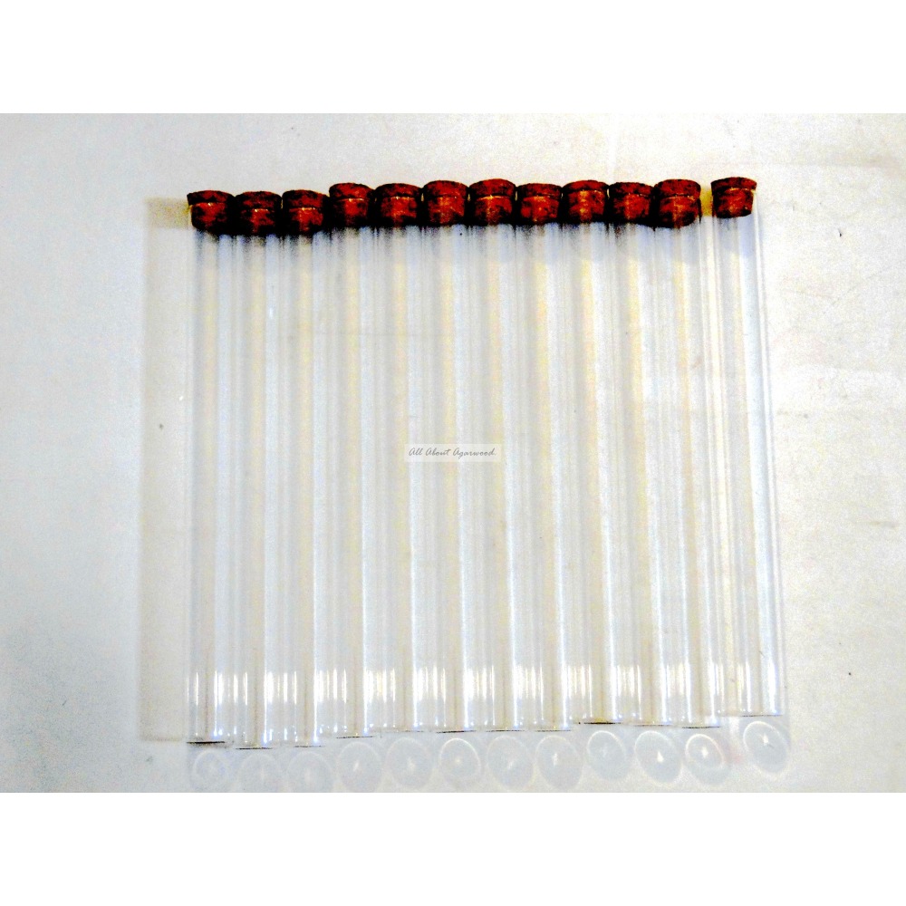 軟木塞上蓋透明高級玻璃香管線香臥香管20g裝(12支1組)7173-細節圖7