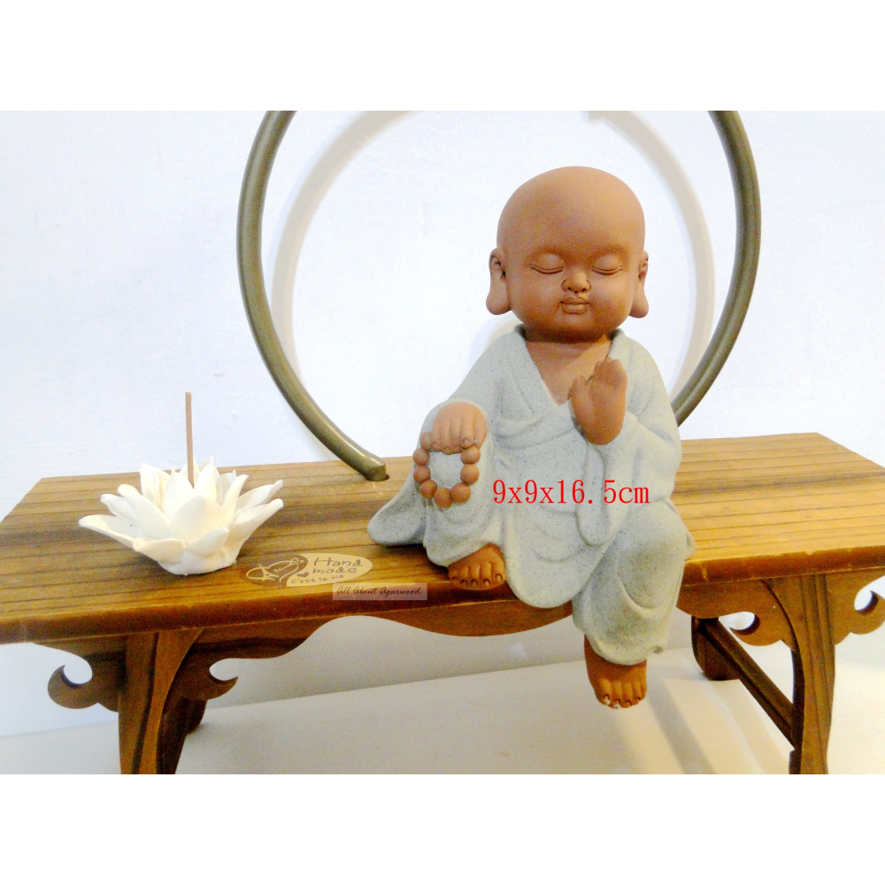 禪悟小和尚擺飾香插倒流香座7181-細節圖3