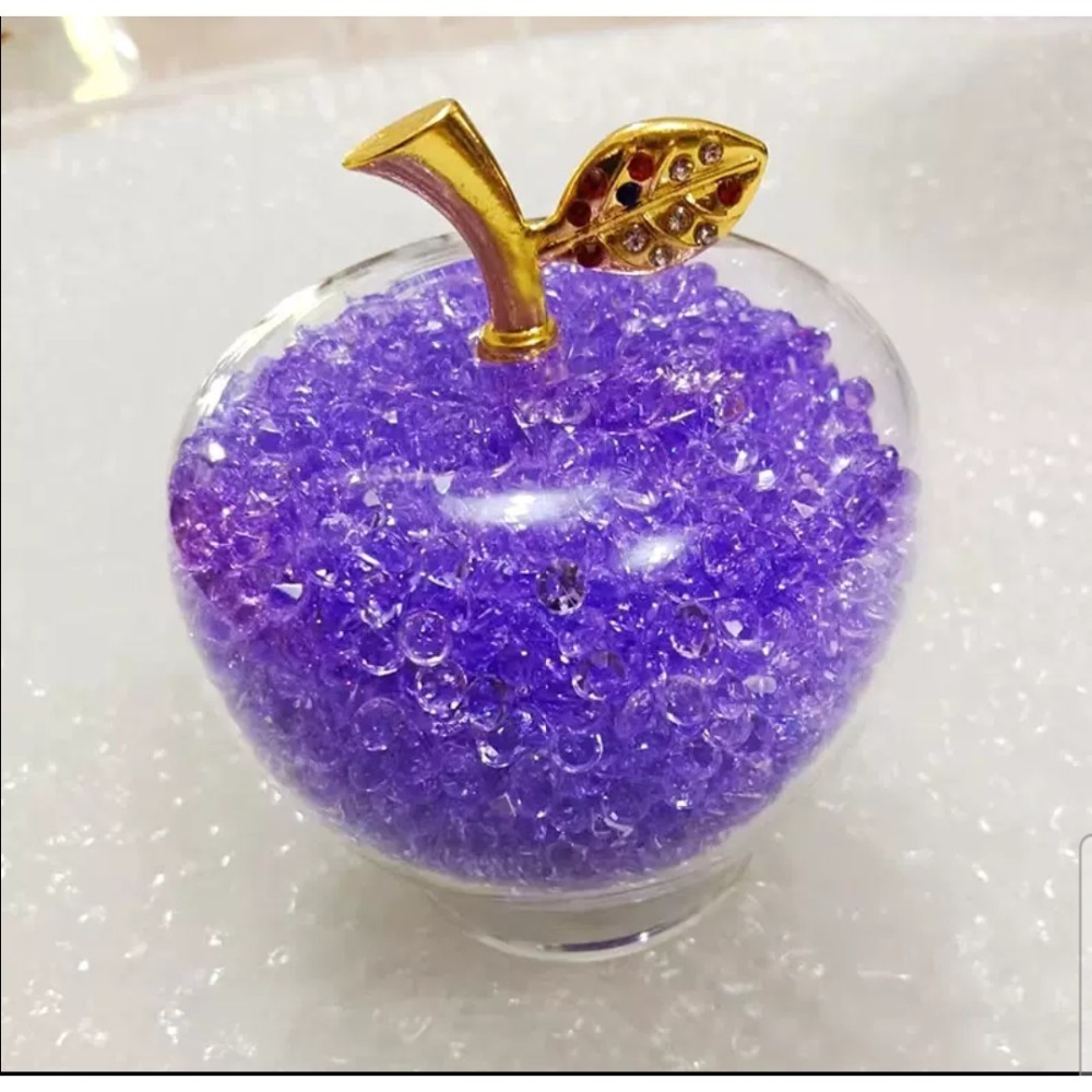 細水晶蘋果擺飾-平平安安-細節圖2