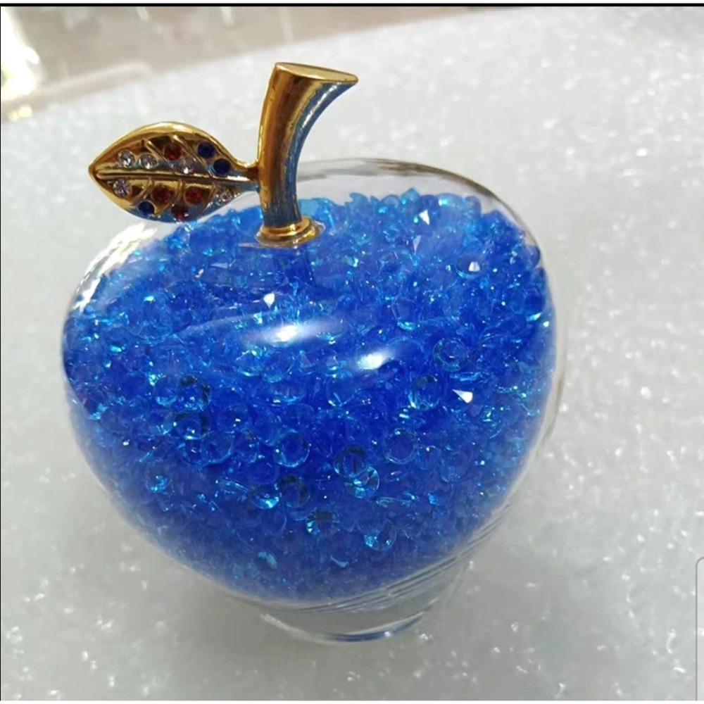 細水晶蘋果擺飾-平平安安-細節圖4