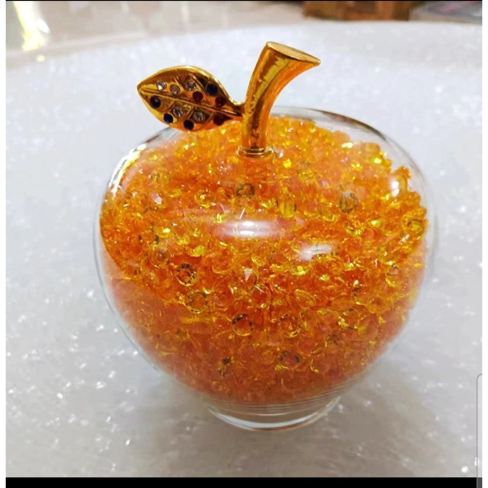 細水晶蘋果擺飾-平平安安-細節圖5