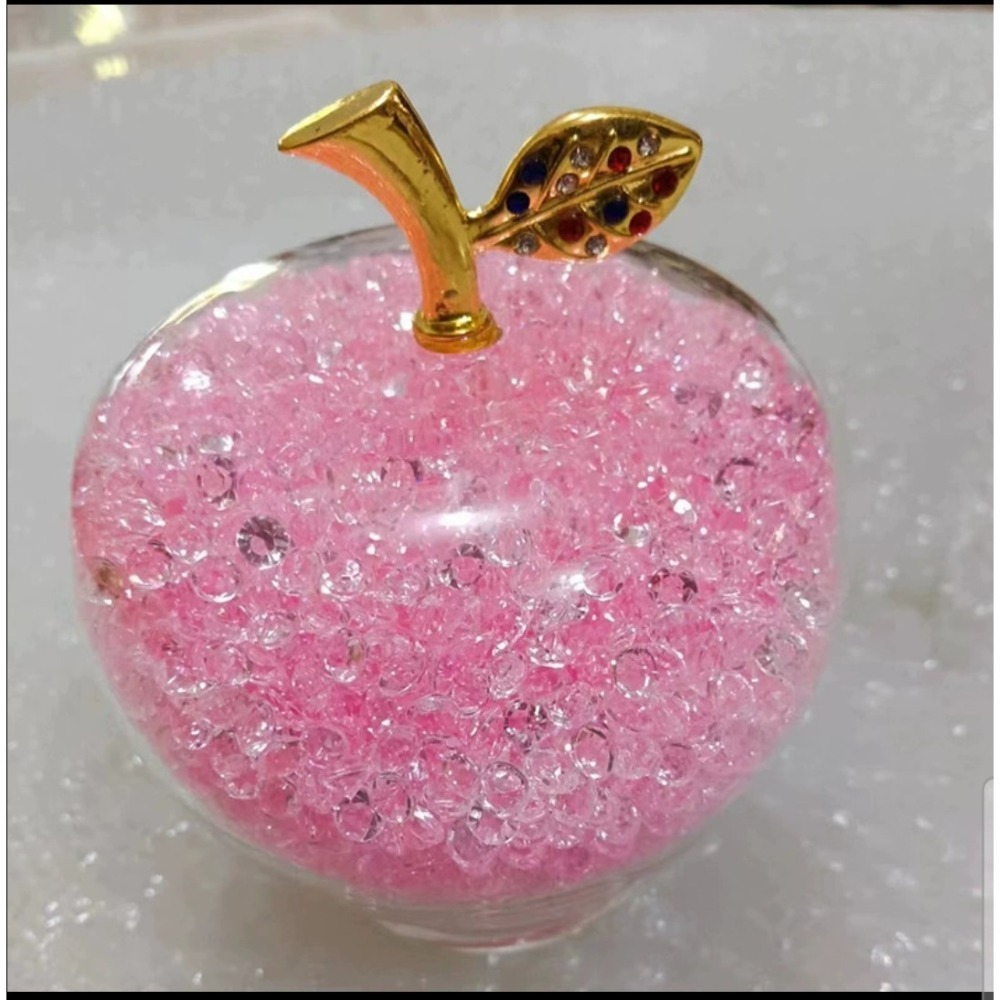 細水晶蘋果擺飾-平平安安-細節圖6