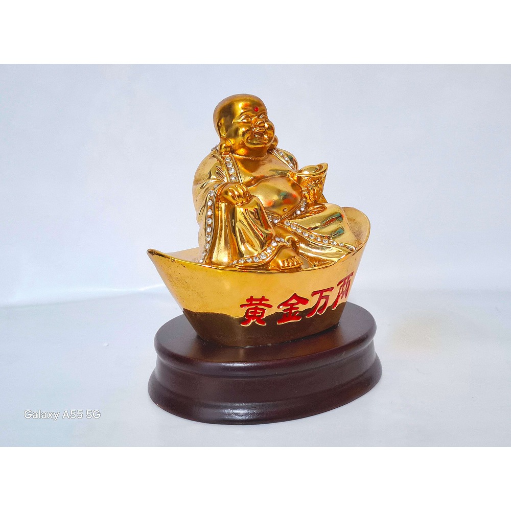 黃金萬兩元寶彌勒佛擺飾-細節圖2
