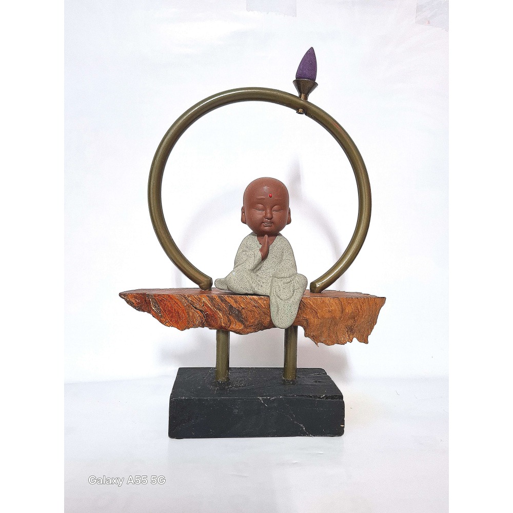 靜思可愛小沙彌擺飾-細節圖2