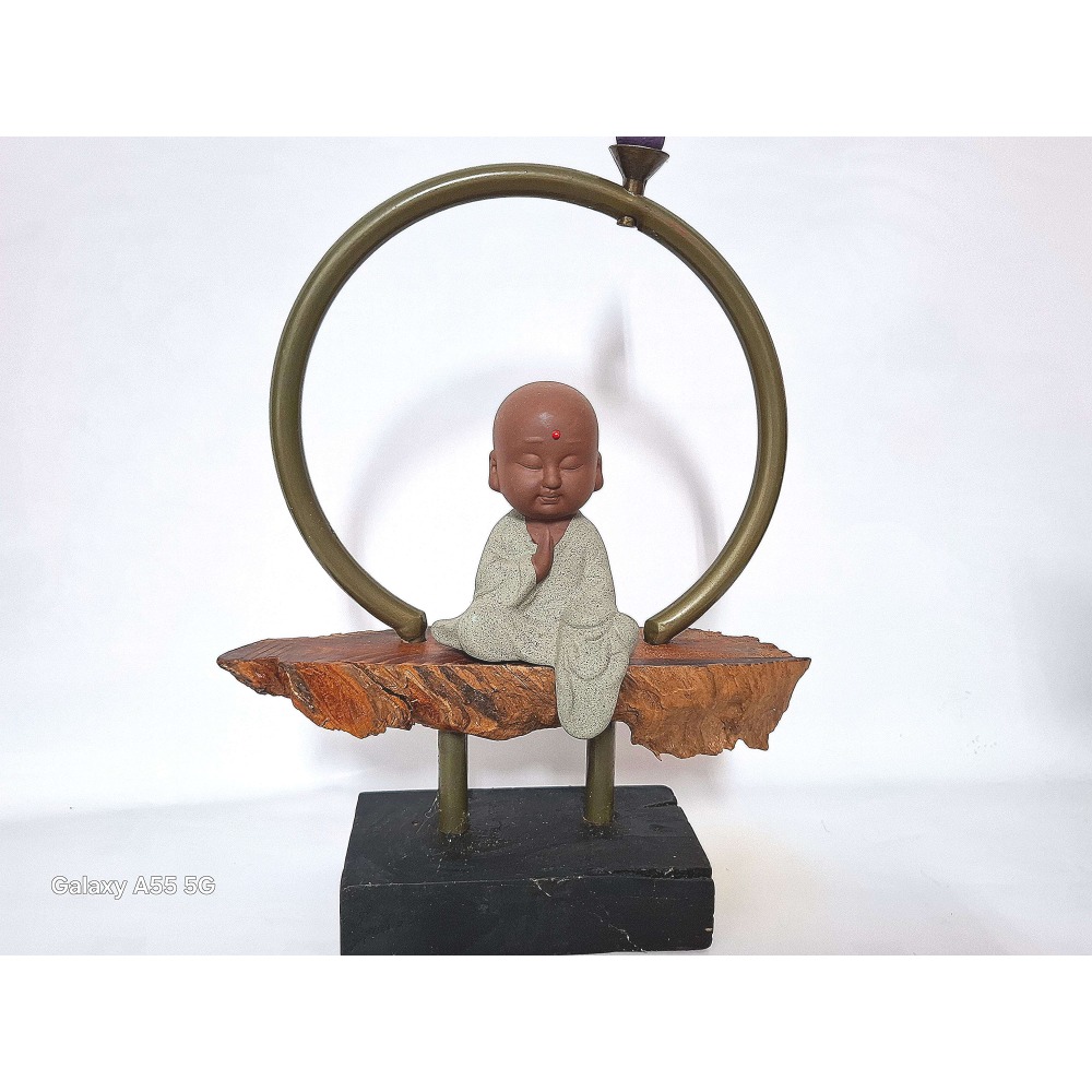 靜思可愛小沙彌擺飾-細節圖3