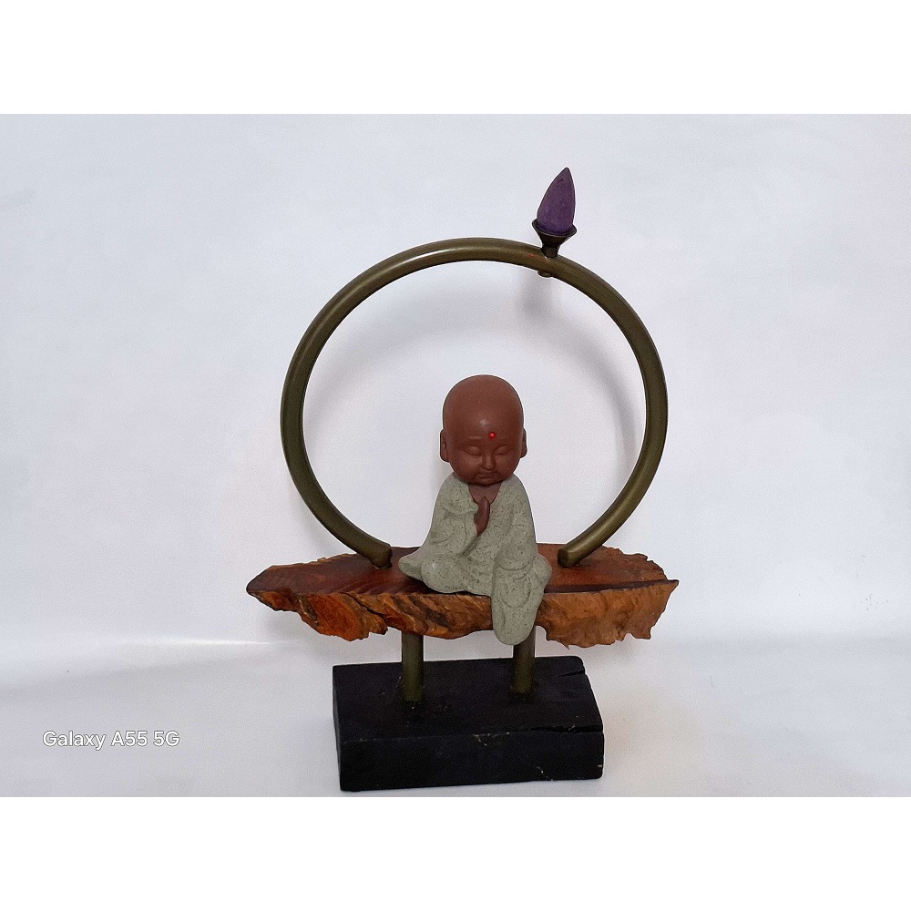 靜思可愛小沙彌擺飾-細節圖5