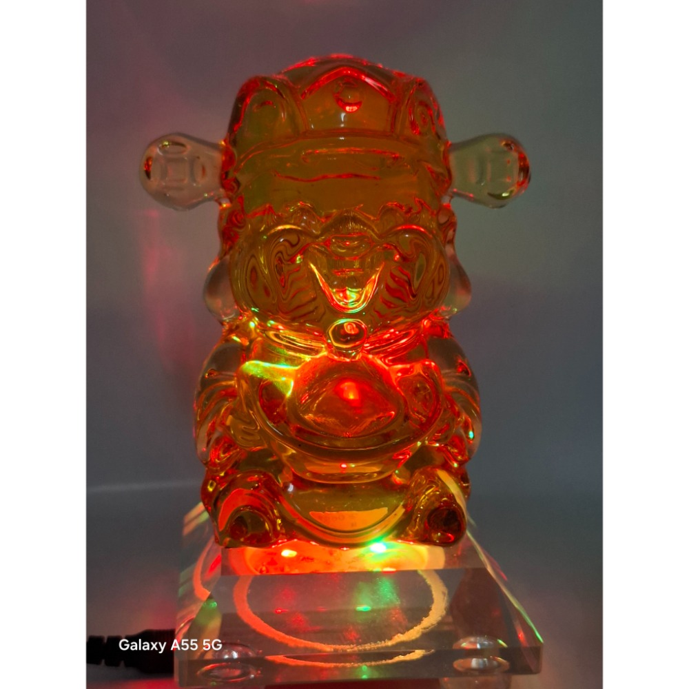 黃水晶財神爺擺飾（不含燈座）-細節圖4