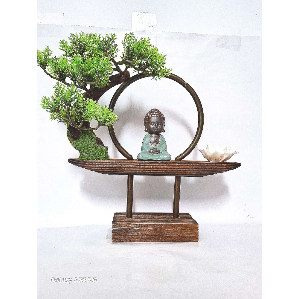 樹下修行佛祖倒流香祈福擺飾-細節圖2
