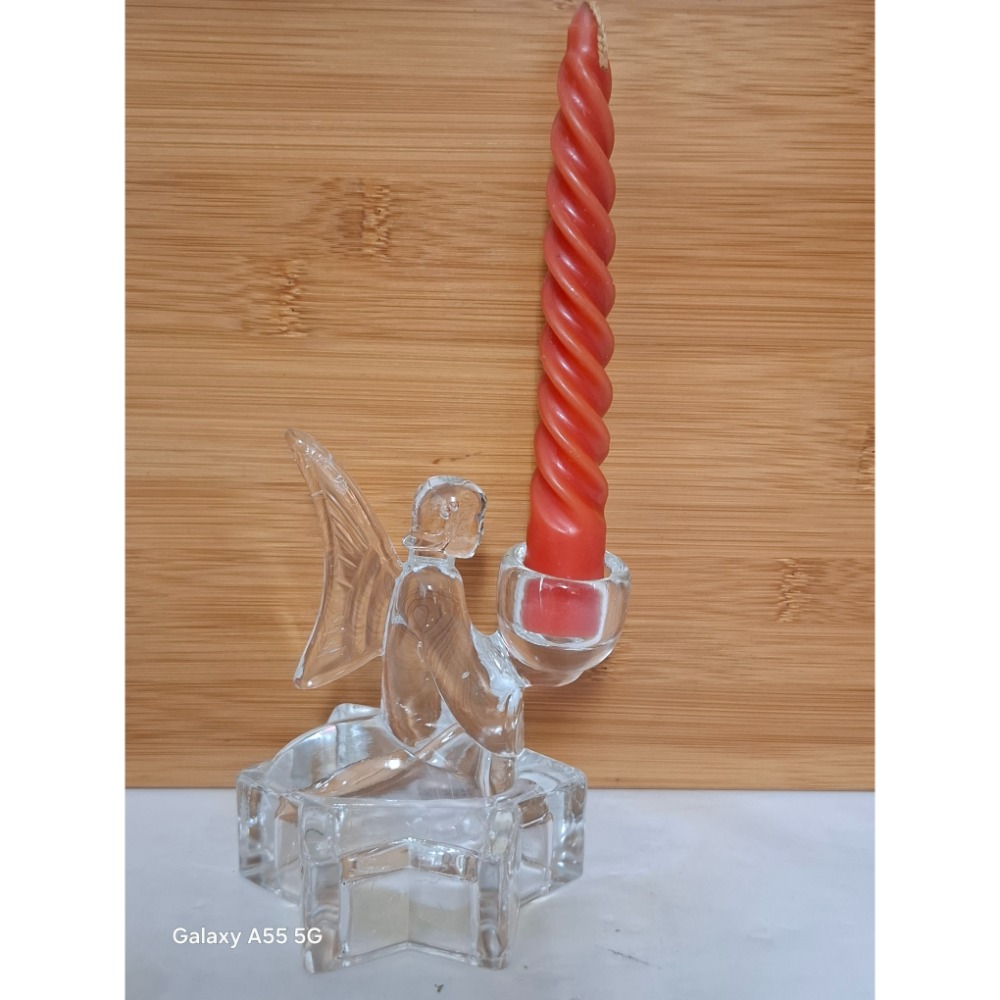 玻璃天使燭台星形底座居家裝飾-細節圖4