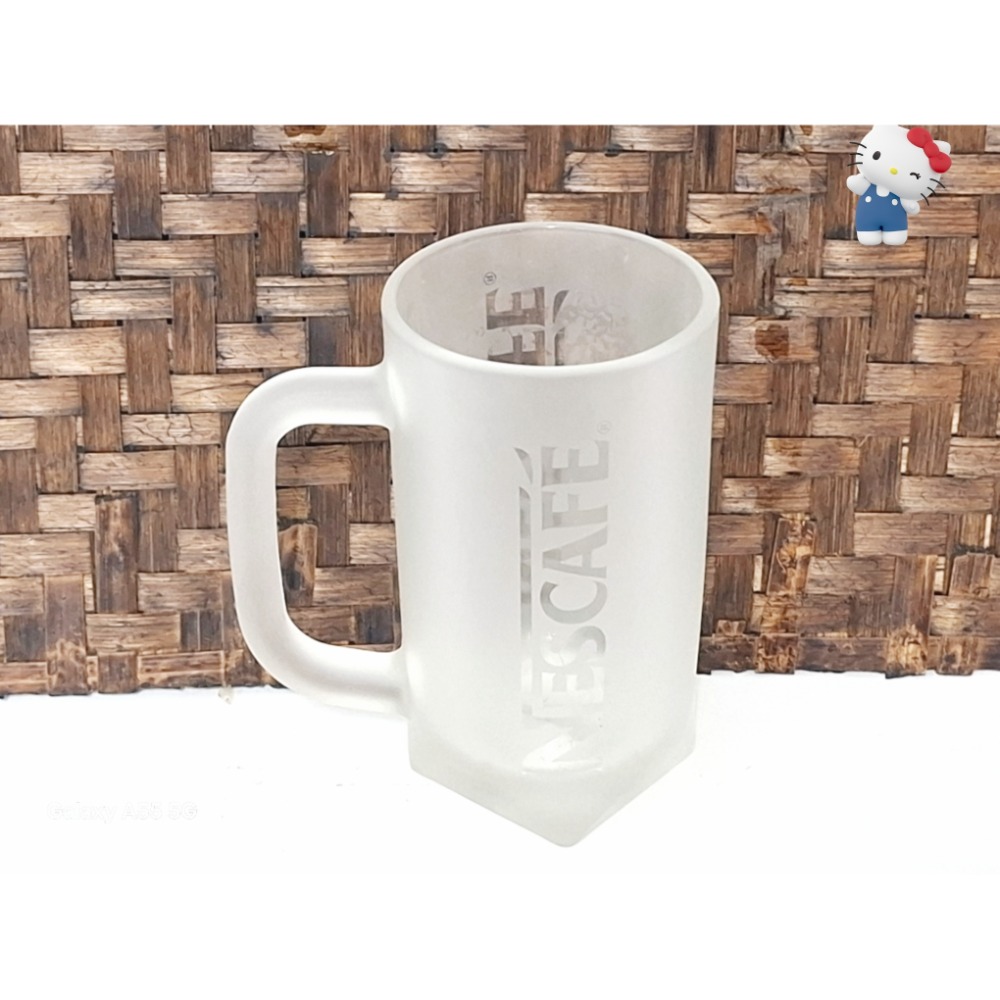 雀巢磨砂玻璃馬克杯水杯-細節圖2