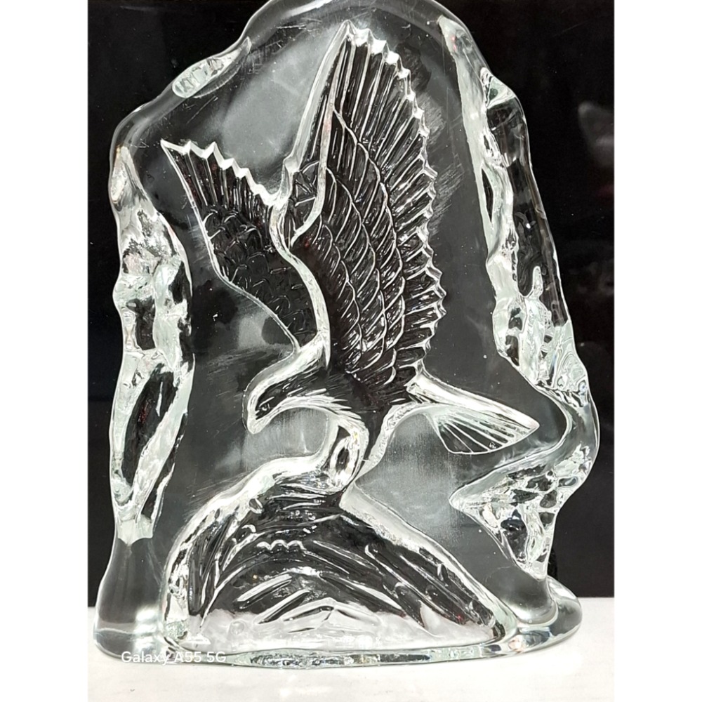 精美3D立體老鷹展翅飛翔水晶玻璃擺飾-細節圖4