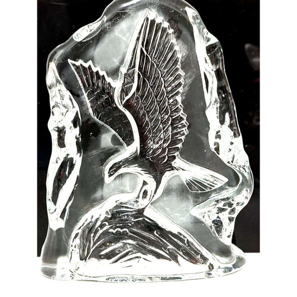 精美3D立體老鷹展翅飛翔水晶玻璃擺飾-細節圖5