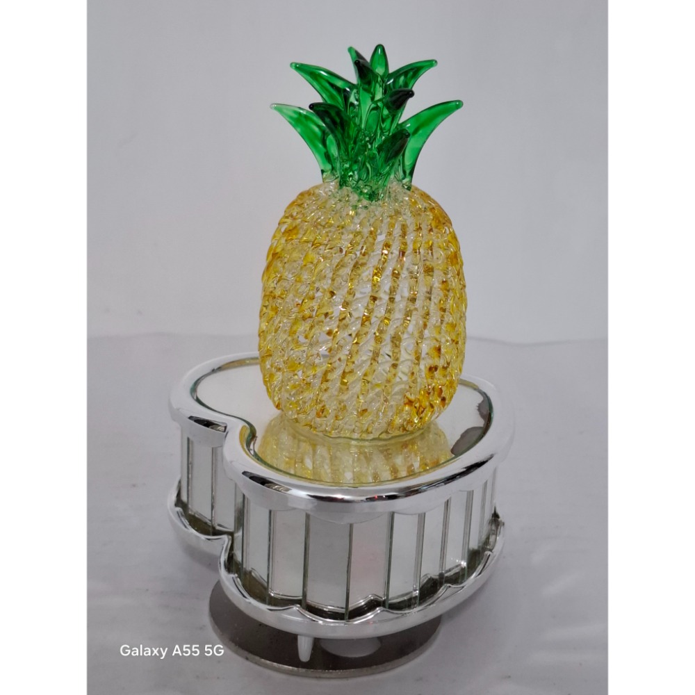 招財鳳梨旺來音樂盒擺飾-細節圖2