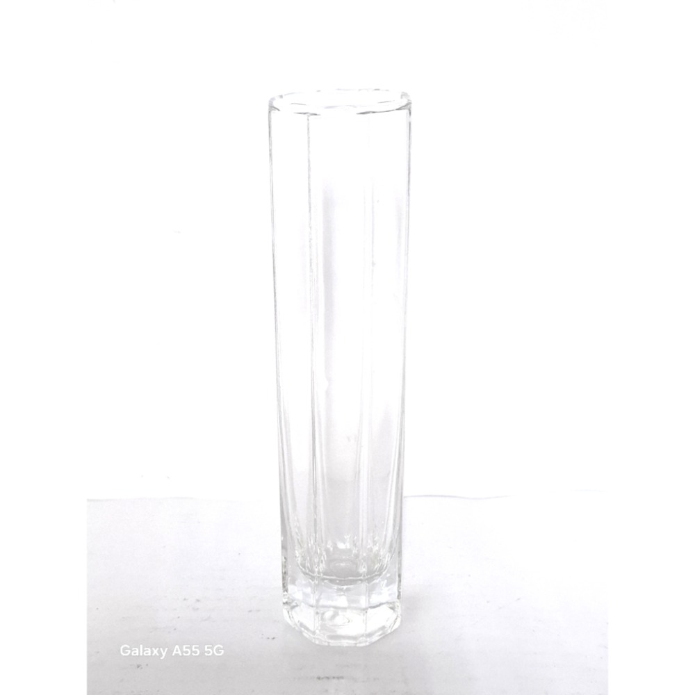 簡約透明玻璃多角型花瓶-細節圖3