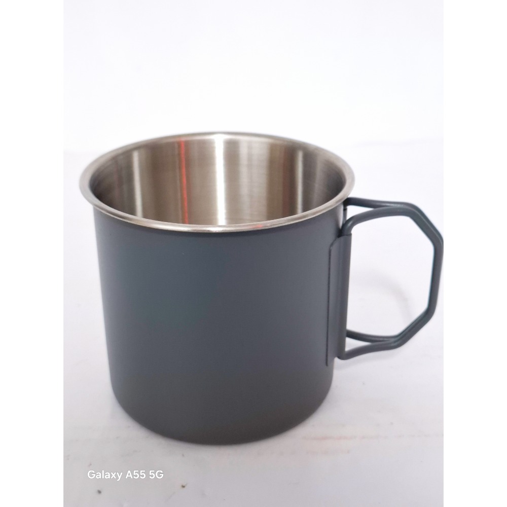戶外露營手把可折疊不鏽鋼杯304不鏽鋼杯杯-細節圖2