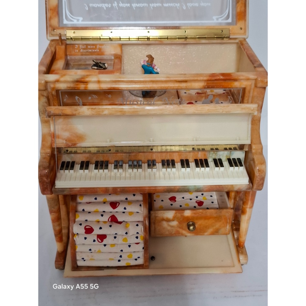 鋼琴造型音樂盒珠寶箱-細節圖2