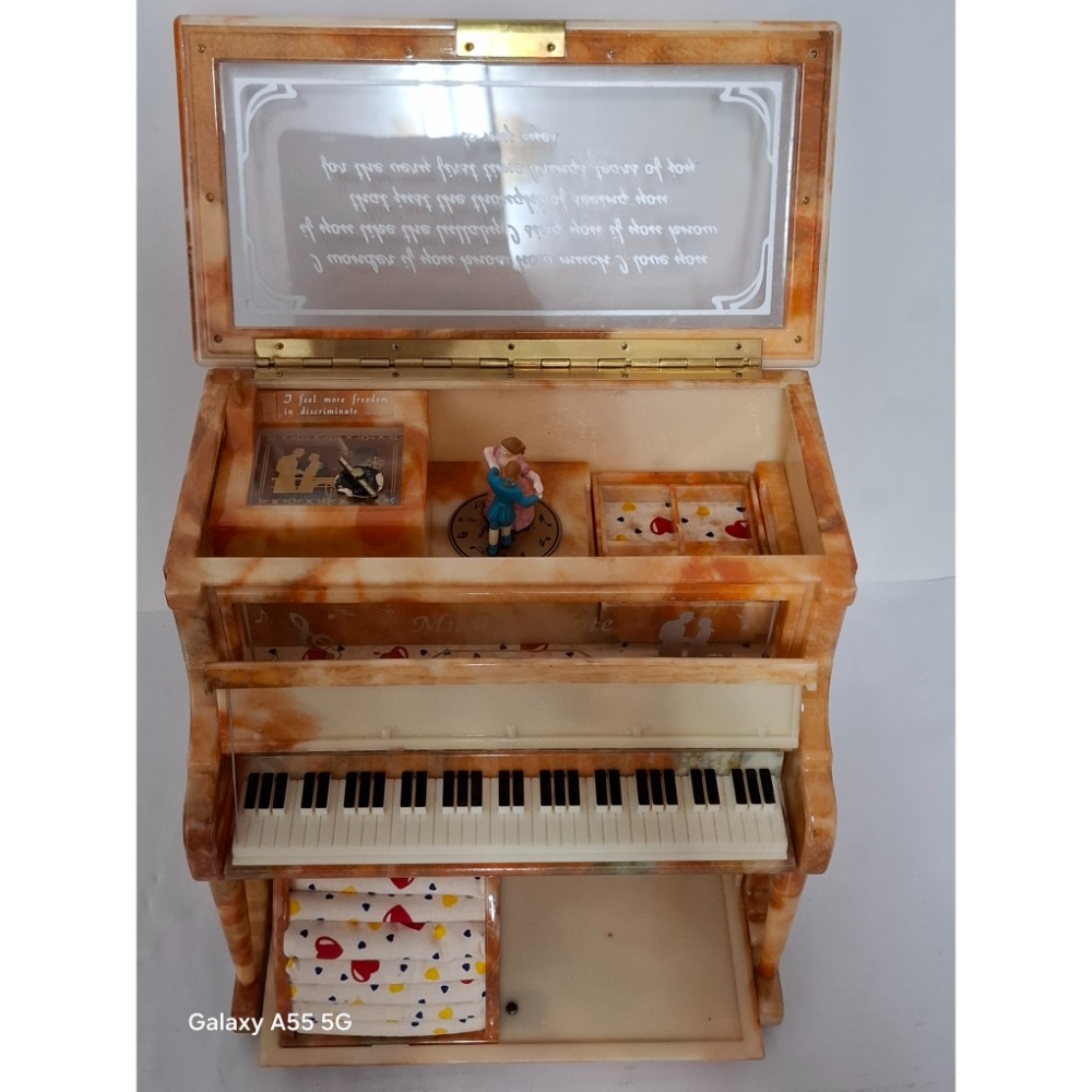 鋼琴造型音樂盒珠寶箱-細節圖3