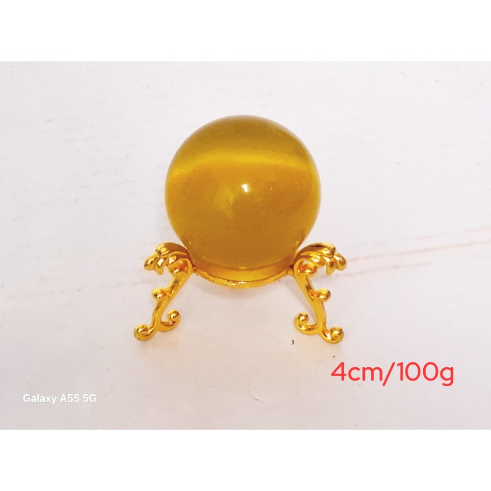 招財黃金猫眼石擺飾-細節圖2