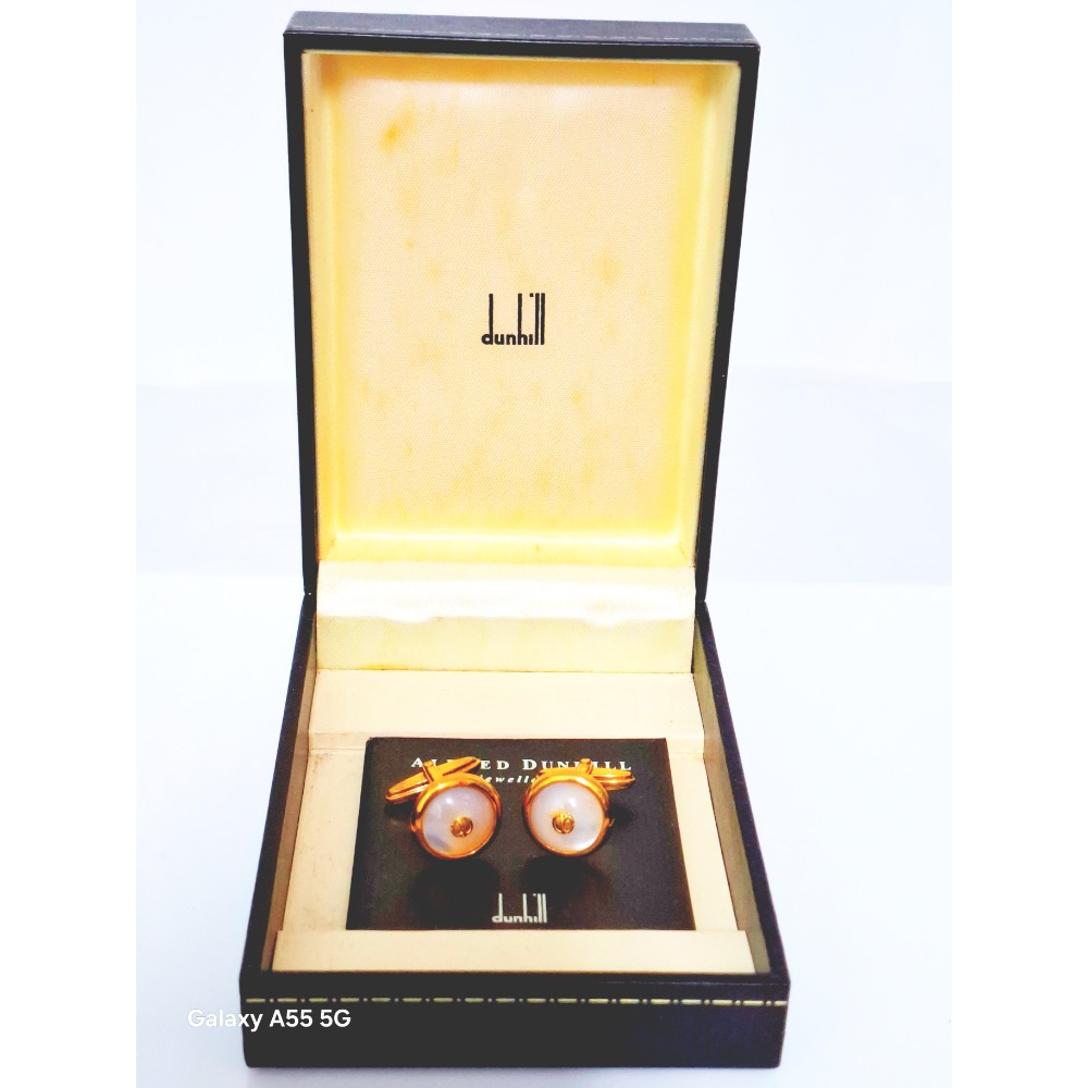 Dunhill珍藏級珍珠母貝袖扣 經典永恆的紳士品味Dunhill登喜路袖扣-細節圖3