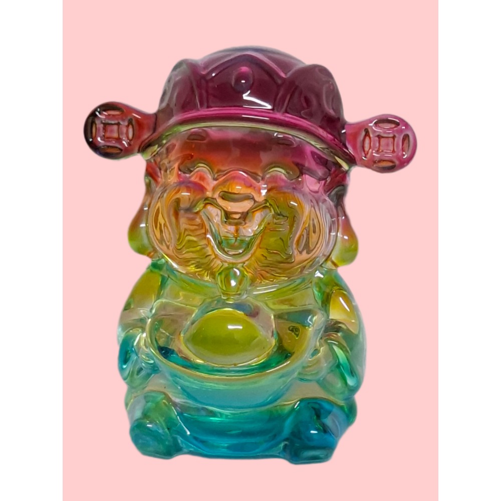 五彩水晶瑠璃財神爺開運祈福擺飾不含底座（AI-3)-細節圖4